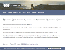 Tablet Screenshot of gemafrei.tv